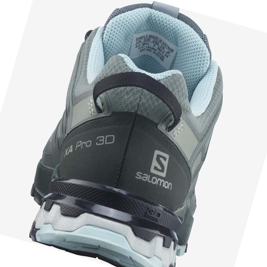 Salomon WoXA PRO 3D v8 GORE-TEX Túracipő Női Zöld | HU 2797FDN